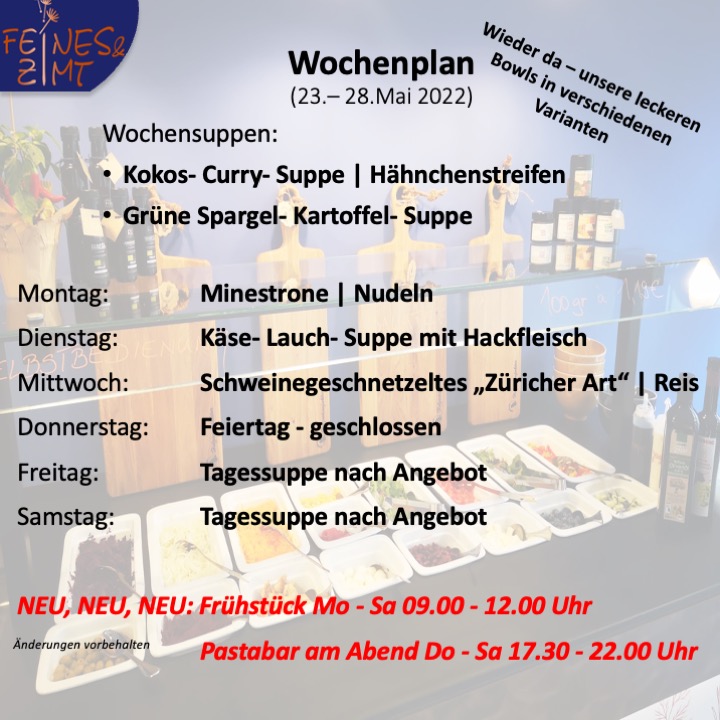 Feines & Zimt Tagesbar, Catering, Feinkost, Hochzeiten Home